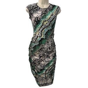 BCBG Max Azria Abstract Print Bodycon Sleeveless Dress, Size XS